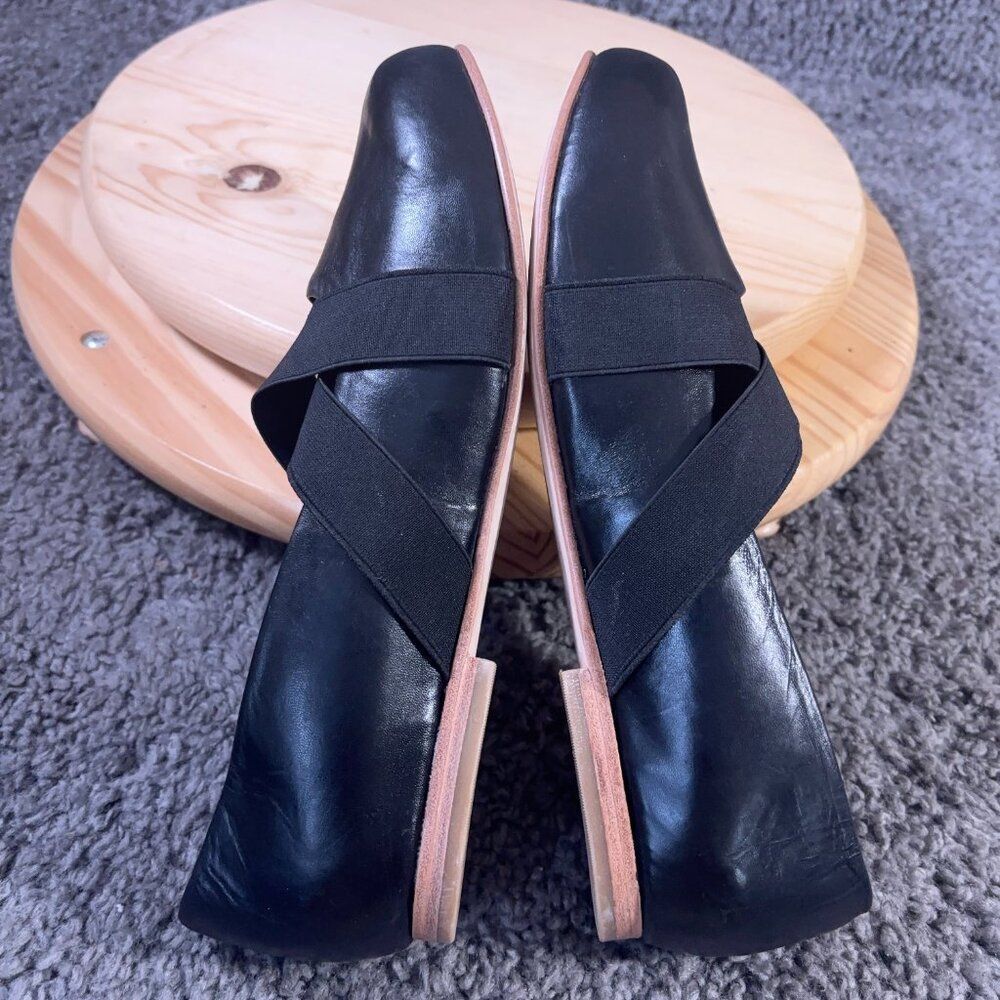 Hitchcock Wide Shoes Women Size 10 Black Leather Mary Jane Loafer Made in Mexico - Picture 6 of 9